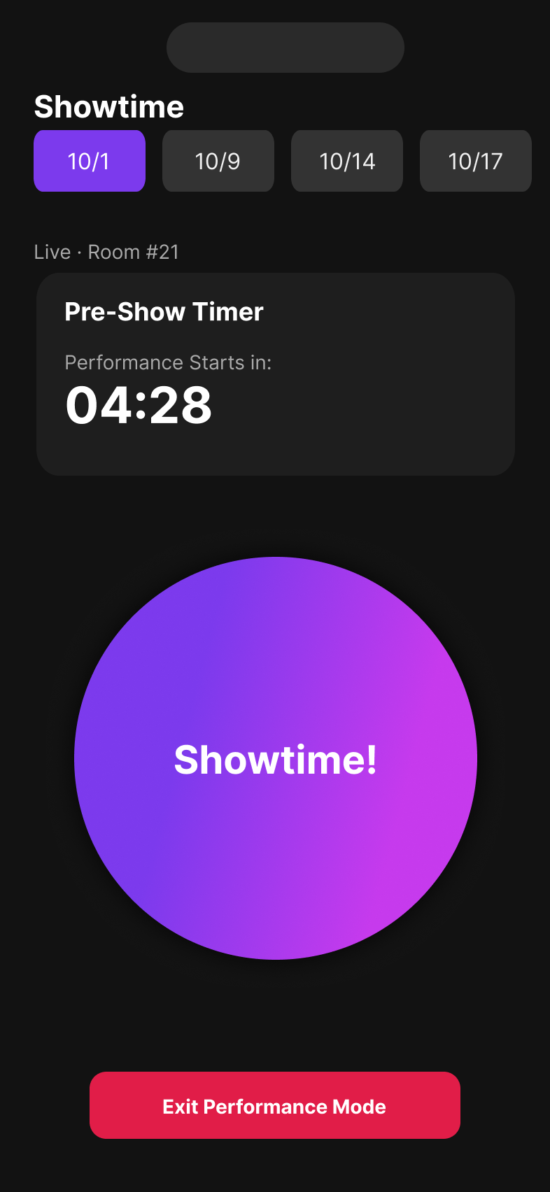 Performer - Showtime