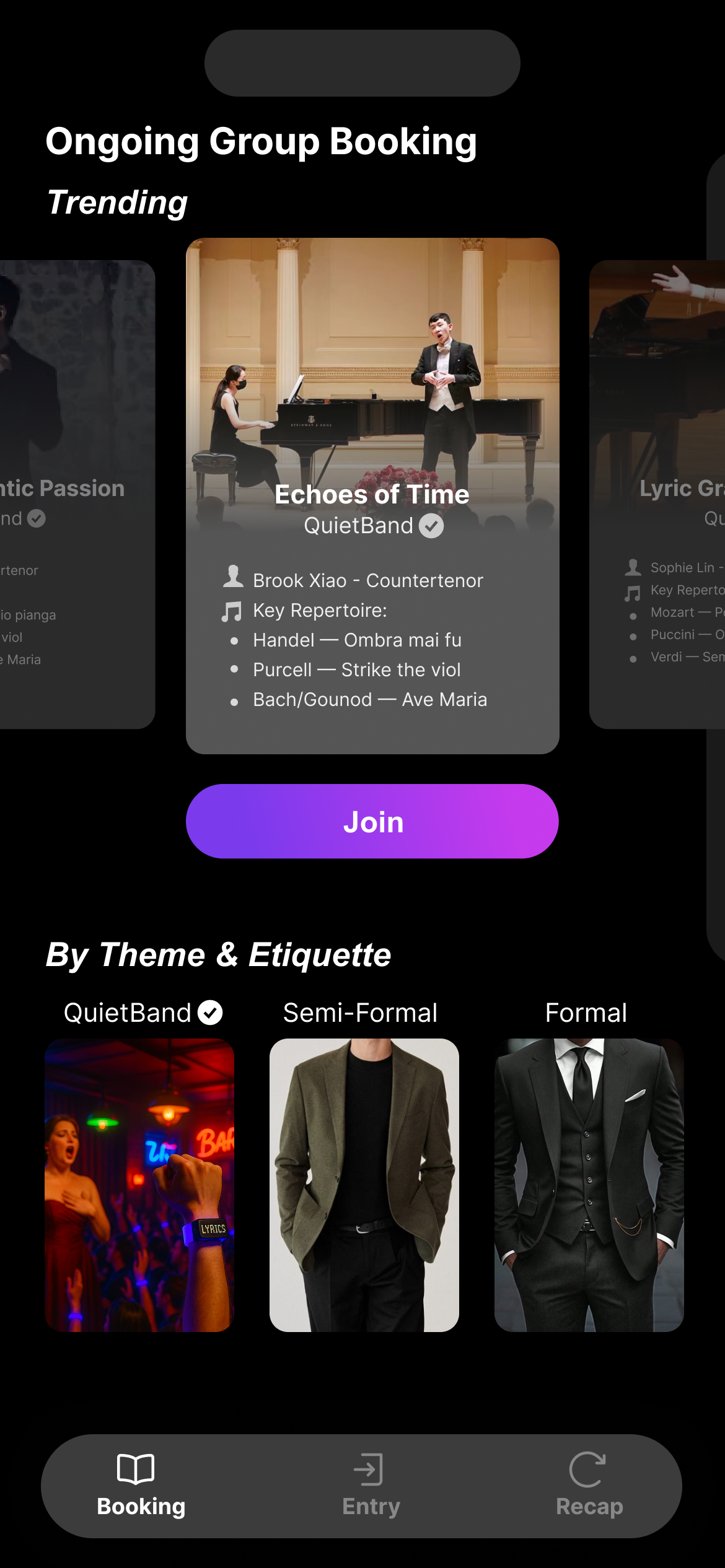 Audience - Group Booking